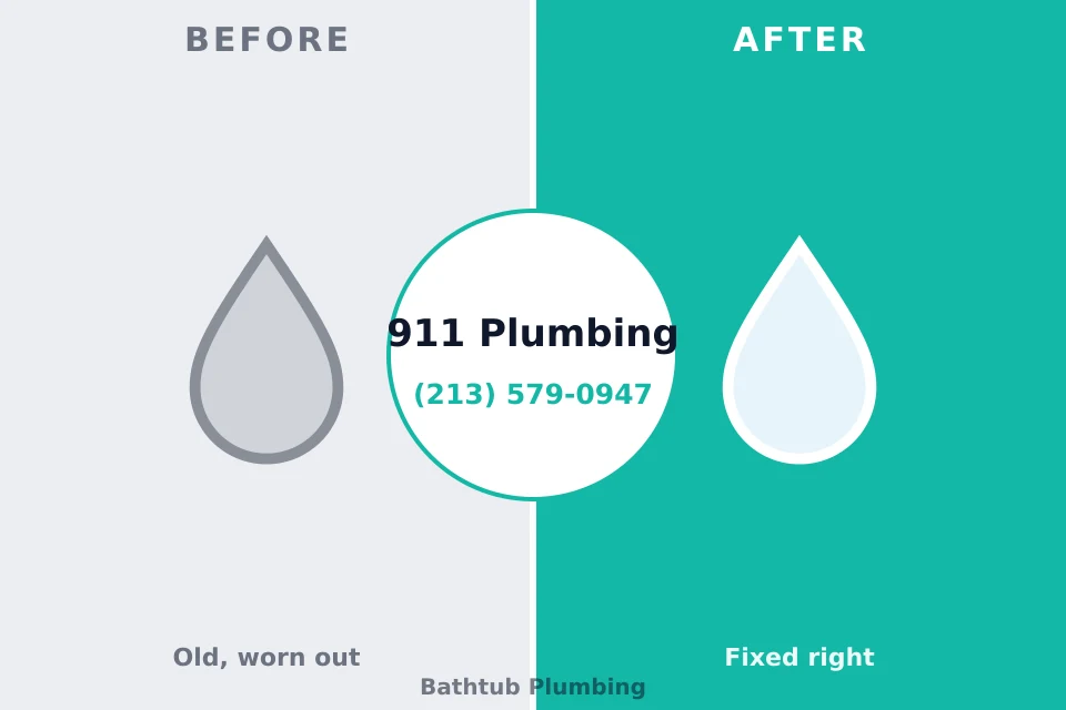 Before and after: plumbing repair Cumming, GA